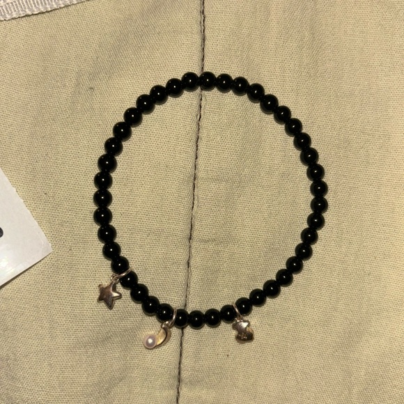 🌚 {PRICE FIRM} TOUS Magic Nature Bracelet ~ Onyx & Pearl - Picture 4 of 5